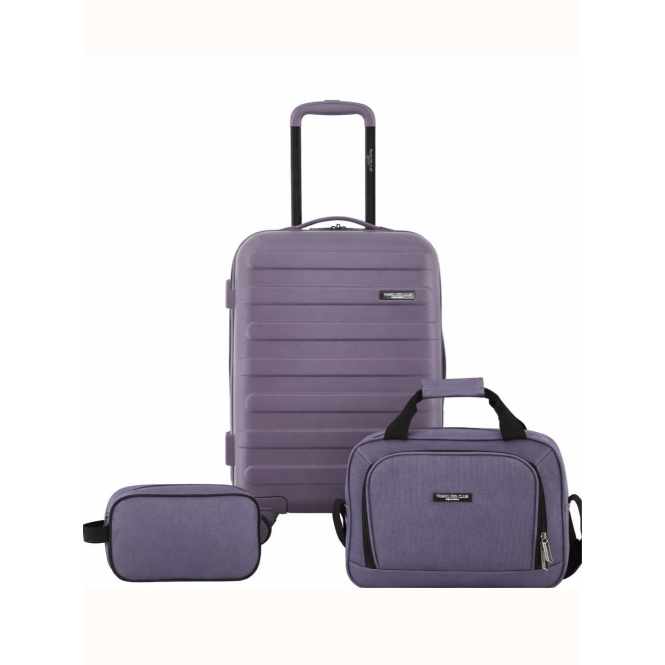 Traveler's Club 3piece Hardside Luggage Set In Lavender Shitcase , Travel Bag